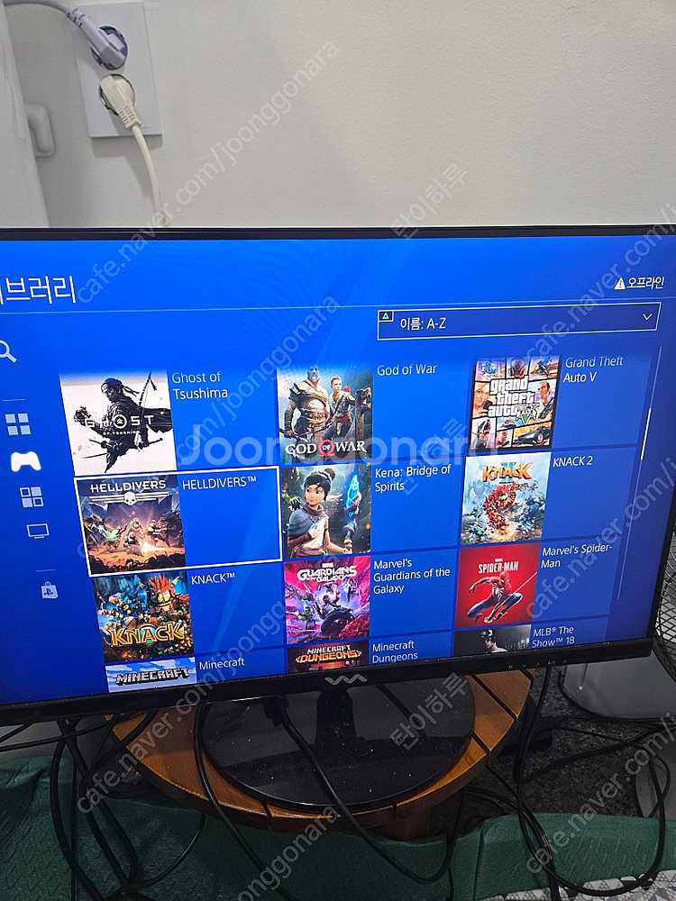 ps4 1105A 9.00(커펌) 내장 500기가에 외...--5