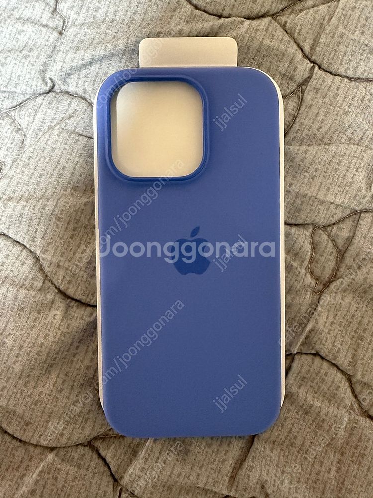 아이폰 16pro 실리콘 정품 케이스 페리윙클--1