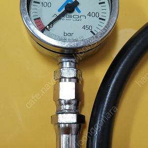 [스쿠버] 아르곤 황동게이지 52mm UWATEC고압호스85cm