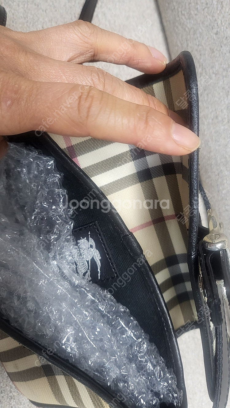 버버리 가방 빈티지 정품--5