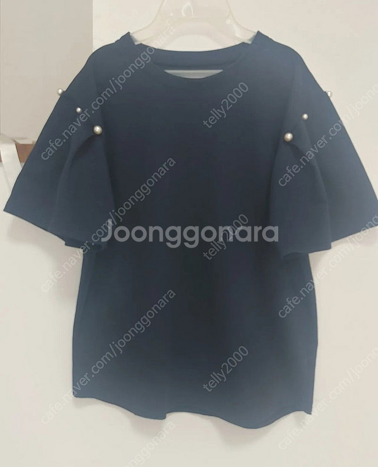 진주셔링 티셔츠 새거 정가 35000원--0