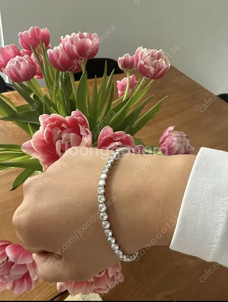은 테니스팔찌 4mm 16cm / 18cm 완전 새상품--1