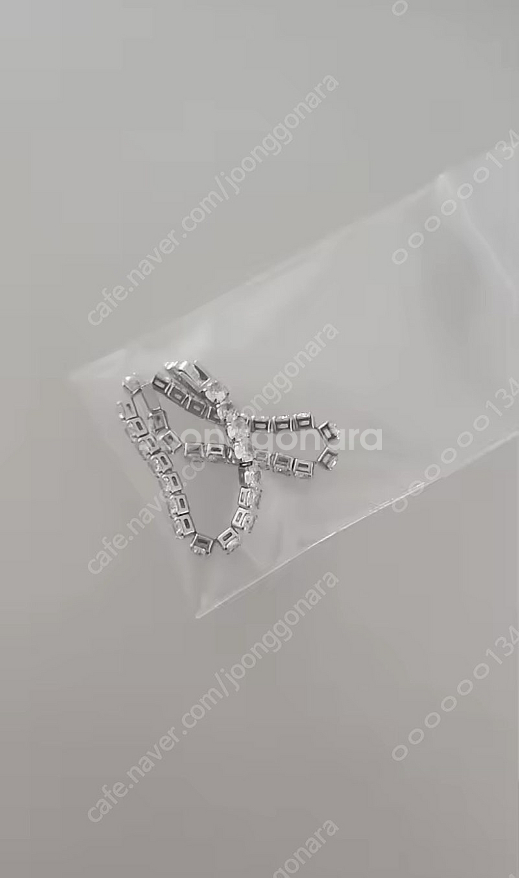 은 테니스팔찌 4mm 16cm / 18cm 완전 새상품--2
