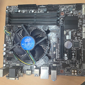 인텔 i5-6600(cpu)+메인보드(GA-B150M-DS3H)