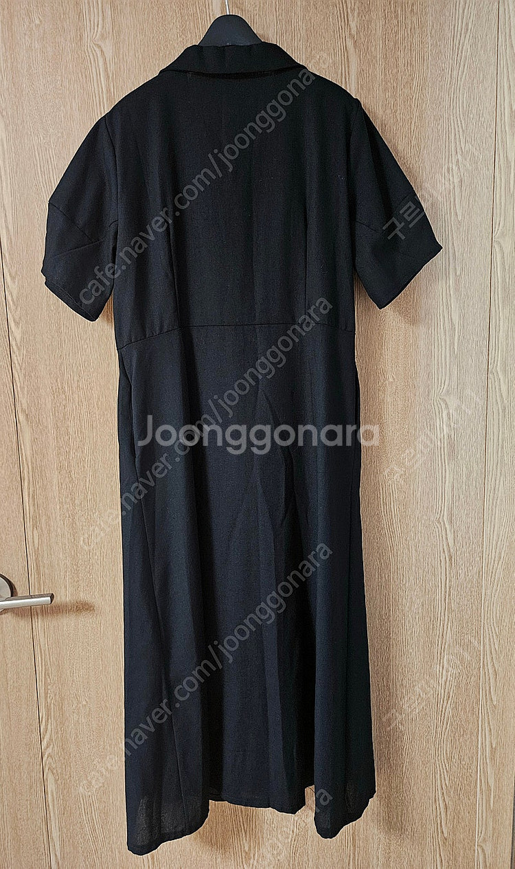 (새상품)더아이잗 린넨 블렌드 플랩 포켓 원피스--3