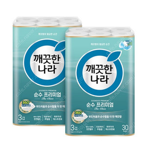 깨끗한나라 순수프리미엄 화장지(30미터 30롤)