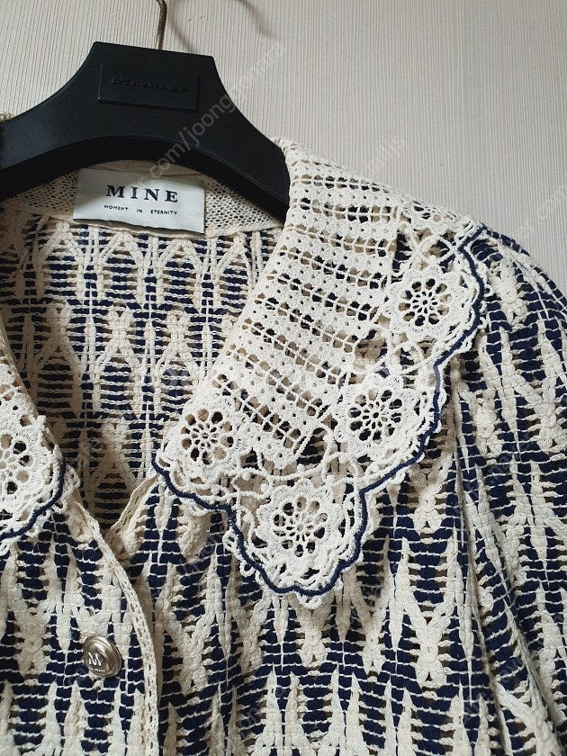 마인 mine 한섬 하프자켓 24ss 데님 팬츠 캐시미어 뷔스티에 원피스--7