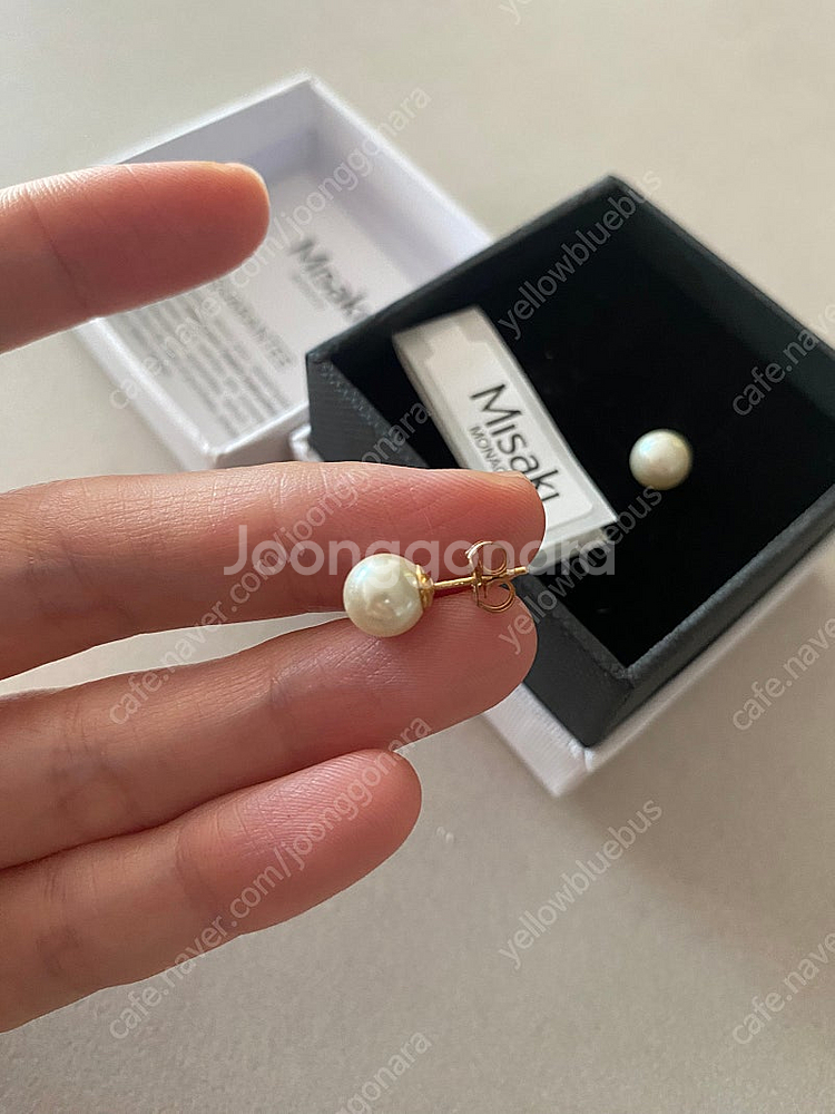미사키 모나코 진주귀걸이 7mm--2