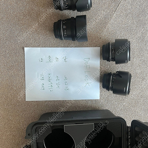 삼양 vdslr mk2 14/35/50/85 세트 판매합니다 ef