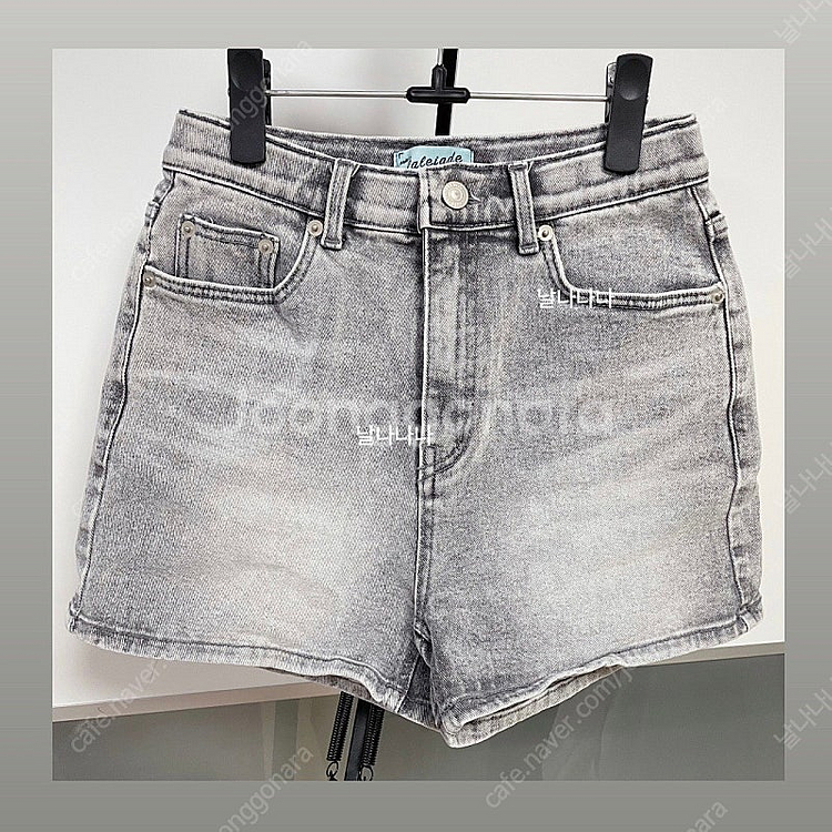 *새상품급* 페일제이드 파인체리 그레이 데님팬츠 반바지...--0
