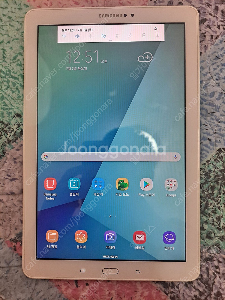 갤럭시 탭 A 2016 (sm-p580) 팝니다--0