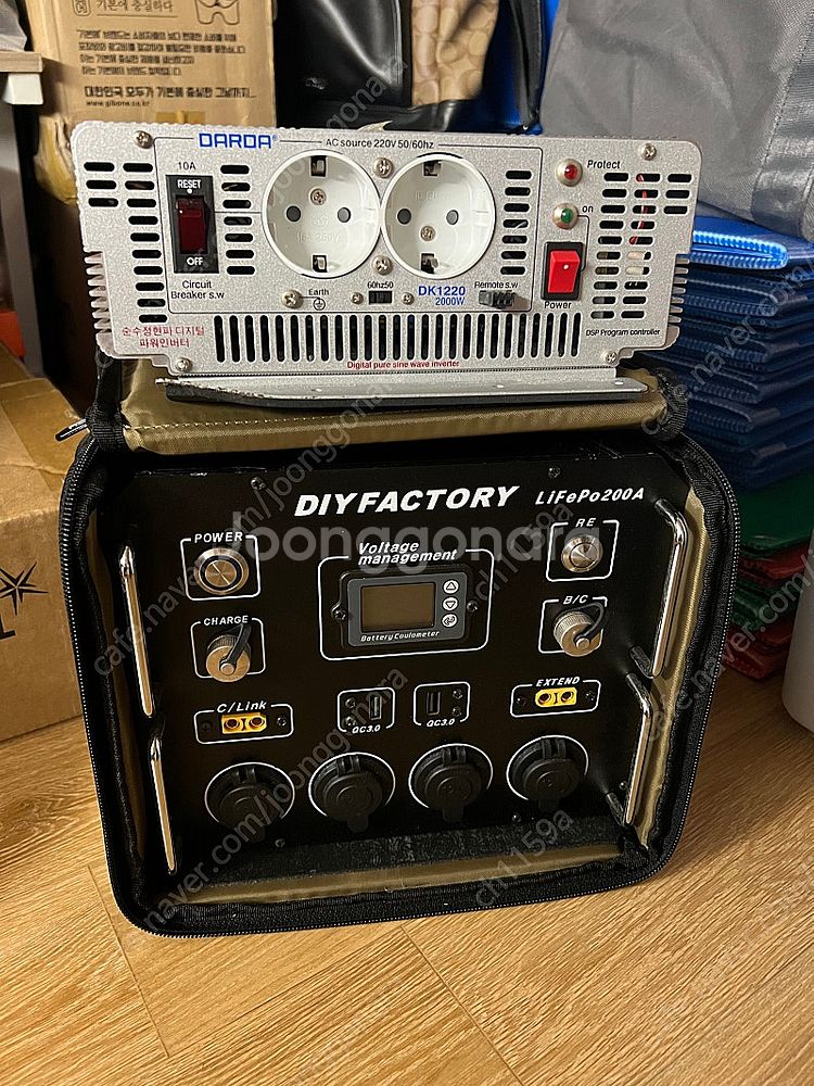 다이펙토리200a파워뱅크,인버터2kw--0