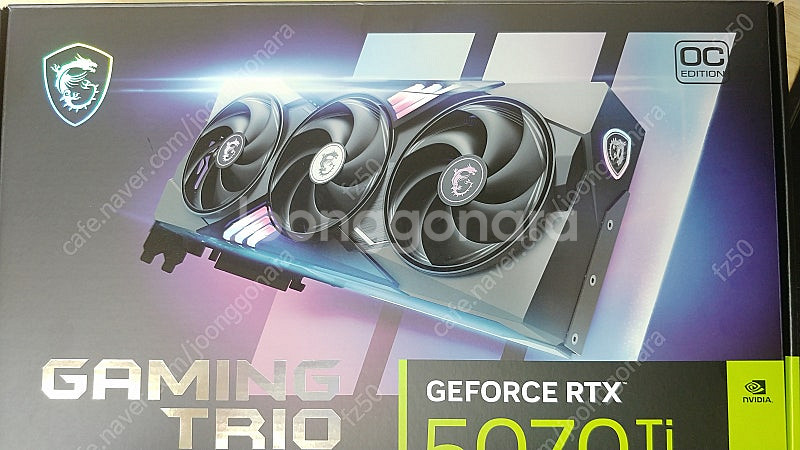 미개봉 - msi 5070ti 트리오--0
