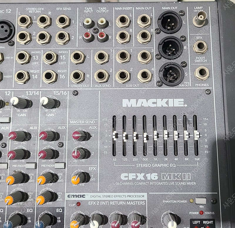 (Mackie)멕끼 CFX16 MKII 16채널 이펙터...--1