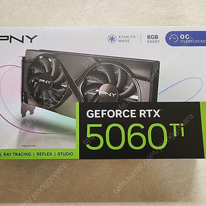 PNY RTX 5060 Ti OC D7 그래픽카드 미개봉