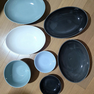 프랑스 메레신 도자기 그릇 세트 7개모두가격