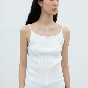 (새상품) RRACE 레이스 Sleeveless Pleats Knit Top_Ivory 니트 슬리브리스 나시