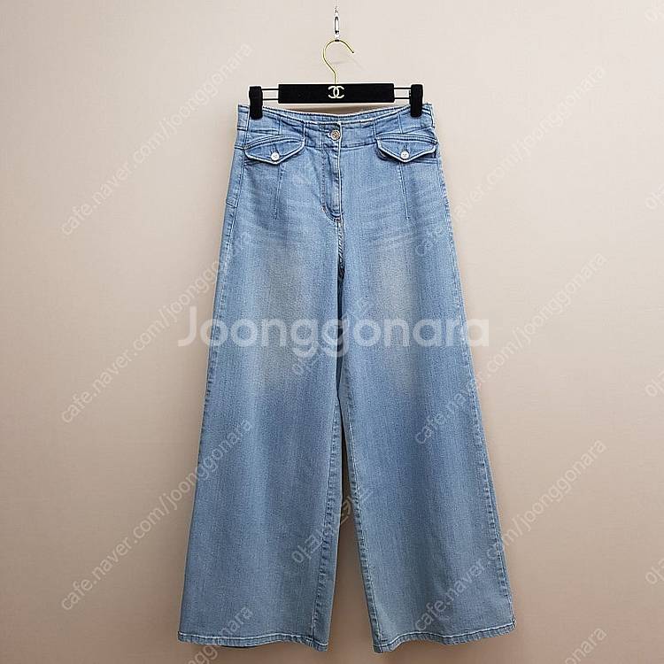 한섬 마인 2021 연청 와이드 플랩포켓 데님 팬츠 S...--1