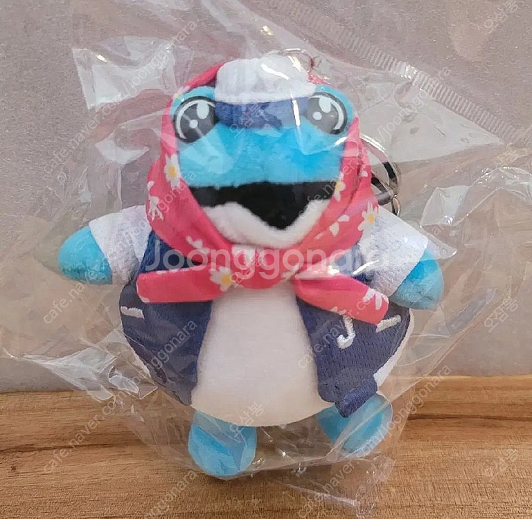 진로 두꺼비 키링껍 스탠딩 블루 인형키링 11cm 소주...--0