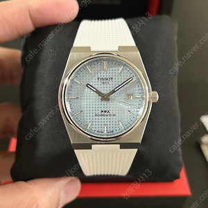 [새상품급] 티쏘 (Tissot) PRX 40 파워매틱 아이스블루 팝니다.