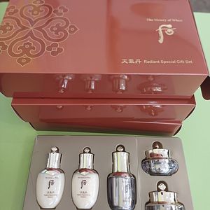 천기단 후 화현5종세트, 공진향 후 클렌져 2개..케이스 있어요 .선물용으로 좋을거 같아요. 신림역 부근에서 직거래도 가능합니다