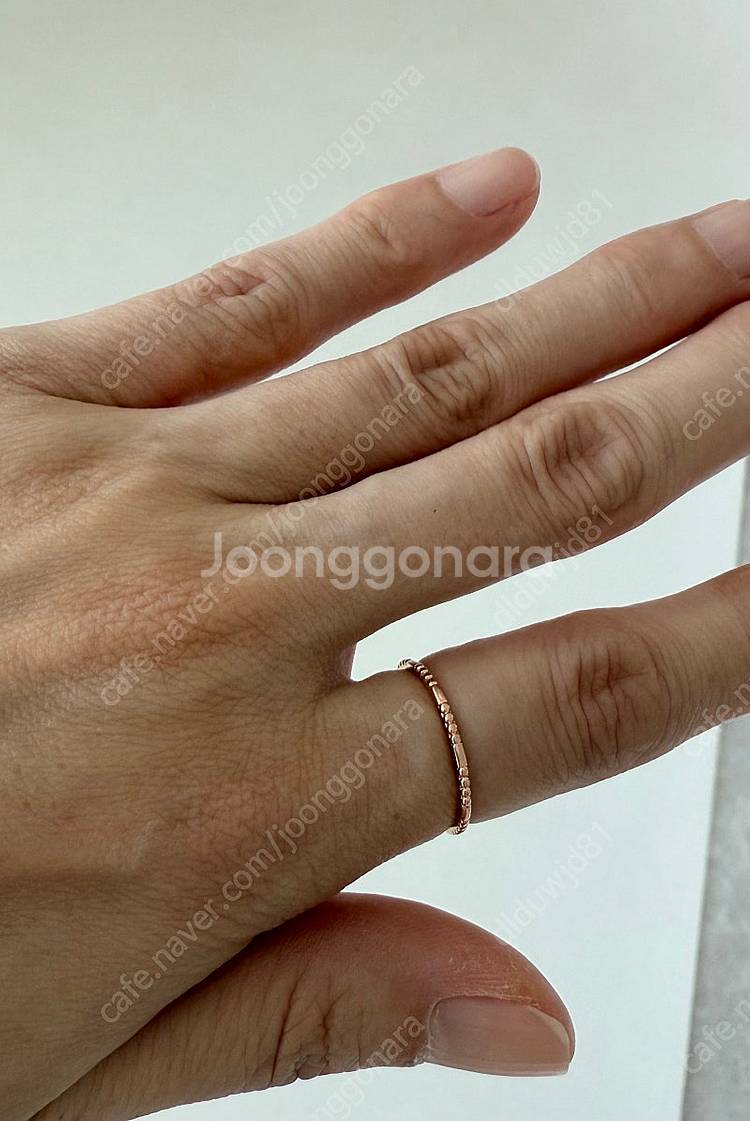 제이에스티나 반지 14k 로즈골드 11호 팝니다.--0