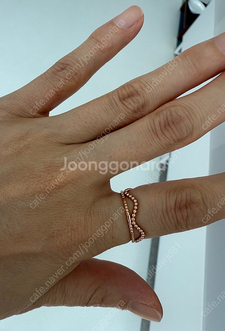 디디에두보 반지 14k 로즈골드 11호 팝니다.--3