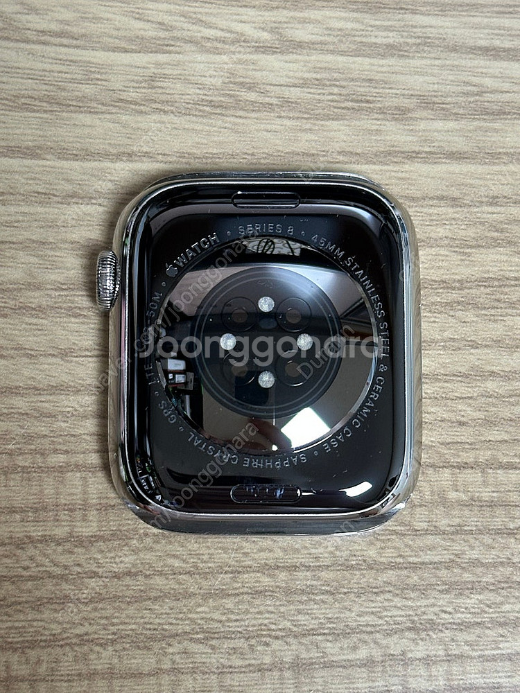 애플워치8 45mm 스테인리스 실버 셀룰러--7
