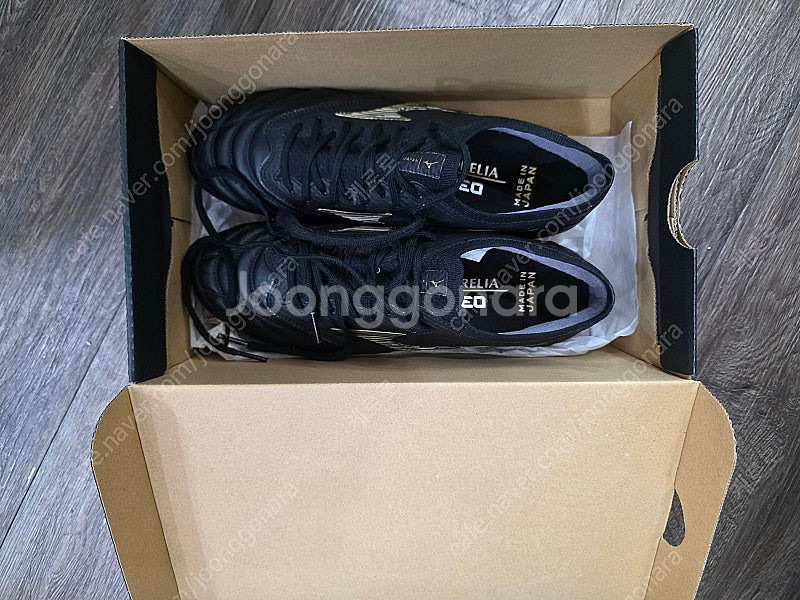 미즈노 모렐리아 네오 4 베타 재팬 블랙골드 260 판매합니다 P1GA234050--5