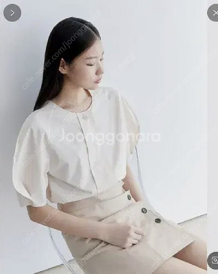 구호 플러스 kuho plus 볼륨 슬리브 블라우스 사...--0