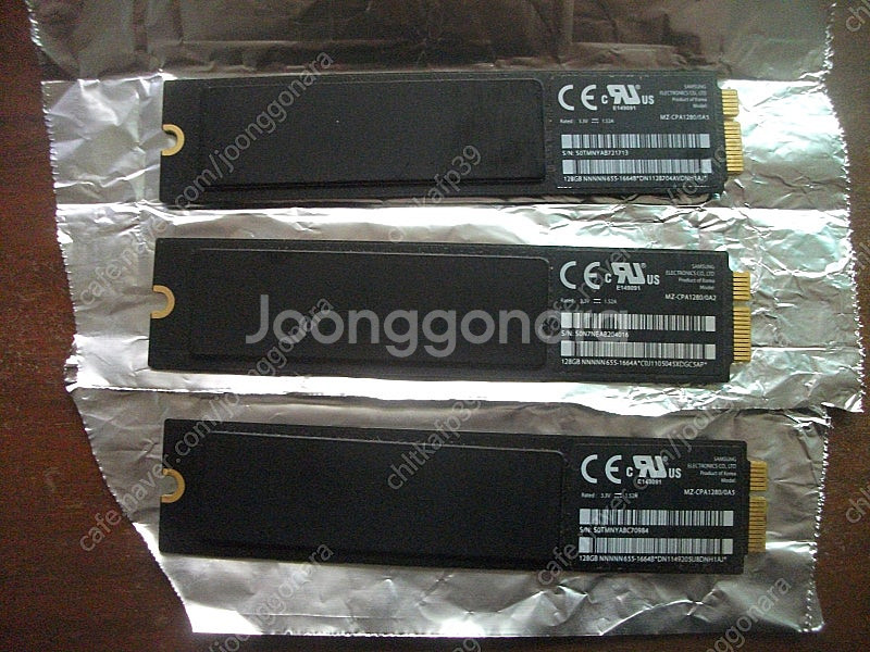 맥북용 SSD 128G 3개 일괄 - 1.5만--1