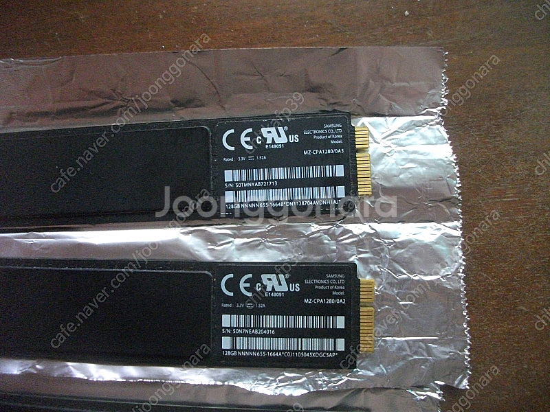 맥북용 SSD 128G 3개 일괄 - 1.5만--2