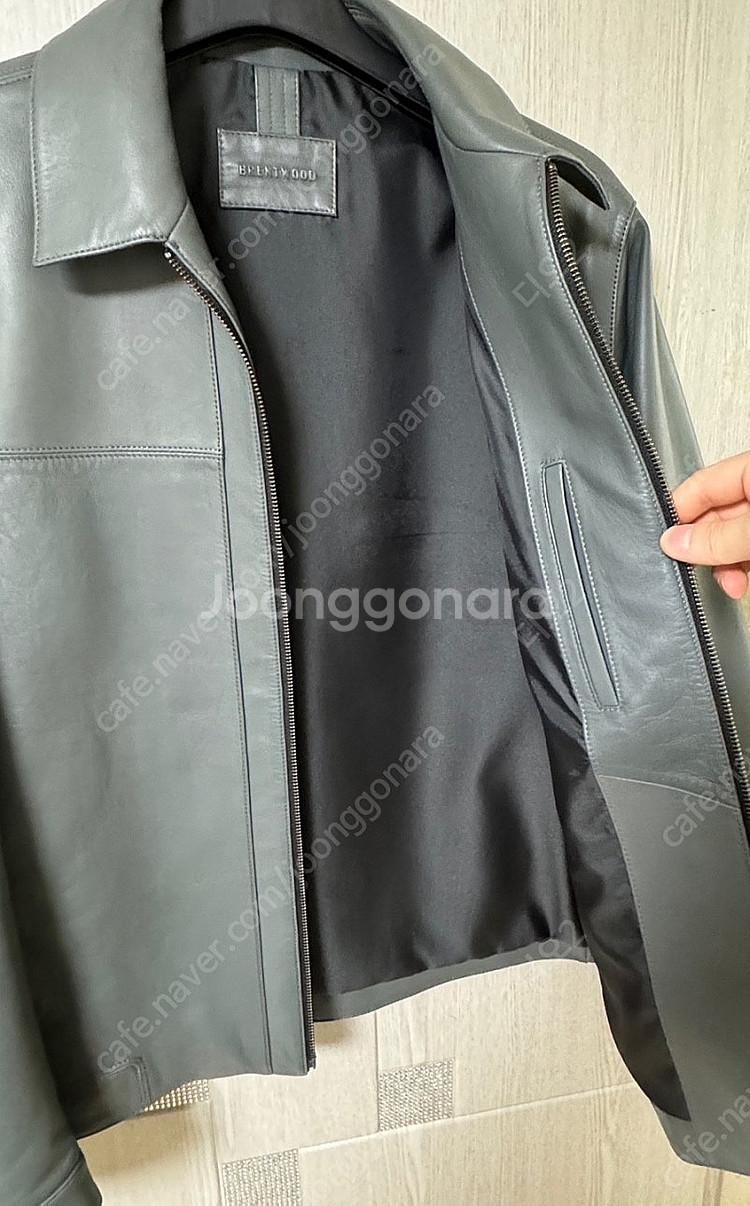 코오롱 브렌우드 양가죽 트러커자켓 XL 새상품--5
