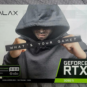 갤럭시 RTX3090Ti EX GAMER BLACK OC D6X 24GB 그래픽카드 팝니다
