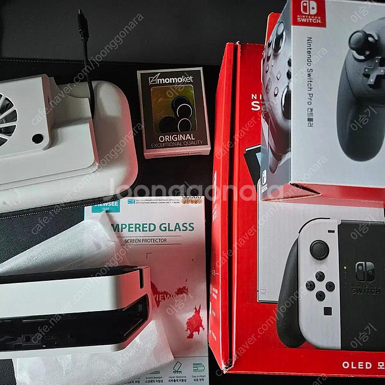 닌텐도 스위치 oled + 프로콘 (냥발,케이스,갈림방...--0