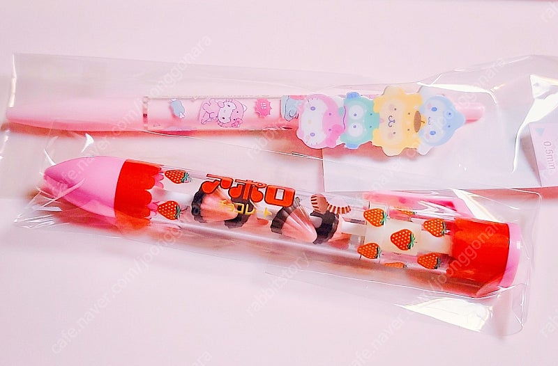 아폴로 볼펜 딸기 초콜렛 과자 볼펜 산리오 다이노 공룡 마이멜로디 샤프--2