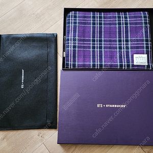 스타벅스 bts 타탄체크파우치 노트북파우치 (완전새상품)