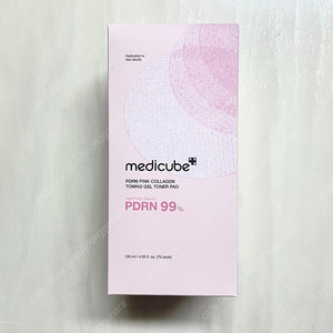 메디큐브 PDRN 핑크 콜라겐 토너 패드