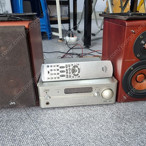 jvc 미니오디오 우드콘 바이앰핑 인티앰프