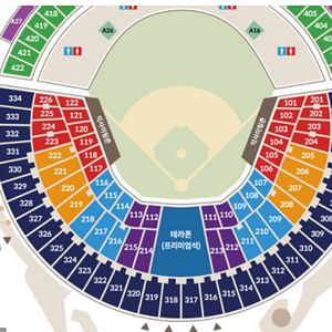 [최저가] 7월 17일 18일 19일 20일 (목요일~일요일) 잠실 LG VS 롯데 3루 응원석 블루 오렌지 레드 통로!! 2연석!! 4연석!!