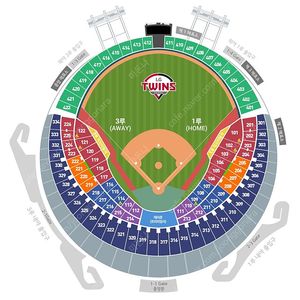 [LG vs 롯데] 7월 18일 금요일 LG 롯데 1루, 네이비석, 3루 오렌지석 2,4연석 양도