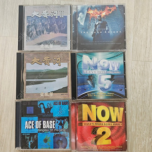 음악 cd (배트맨, 대황하1,2, 나우, ACE OF BASE)