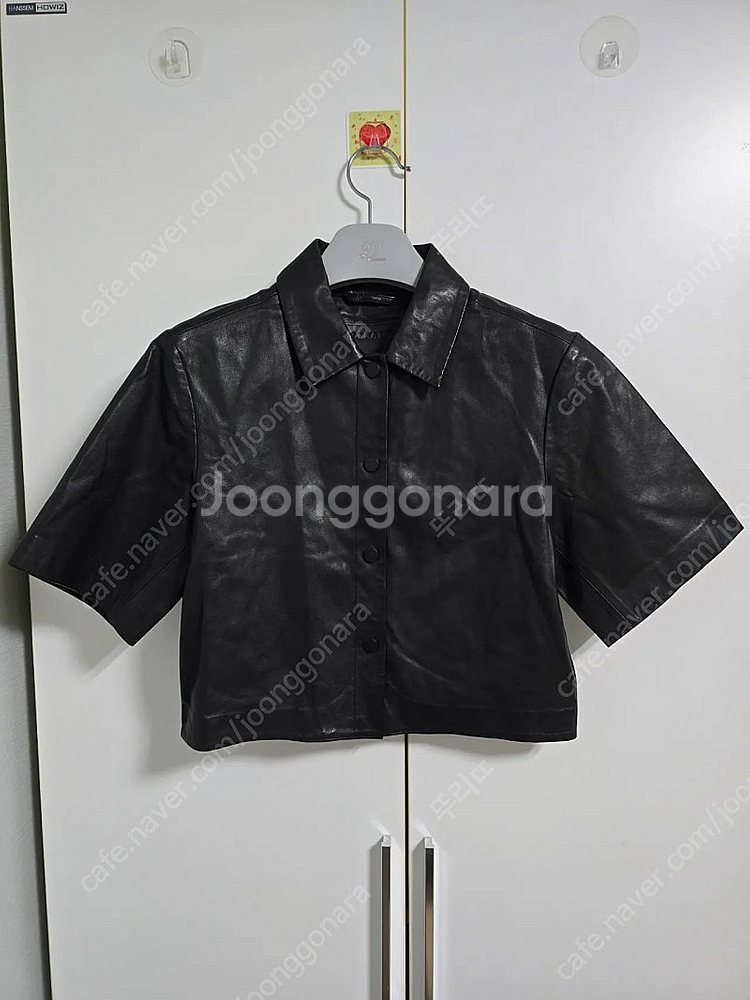 올세인츠 여성 가죽 반팔 160/76A--0