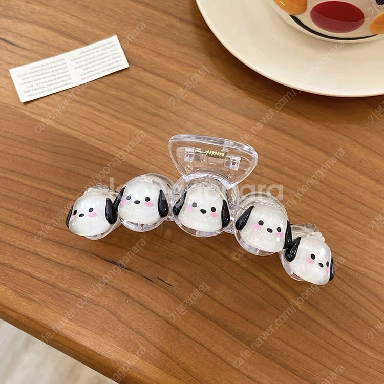 (헤어핀)헤어 집게핀 반묶음머리 올림머리 집게핀 호피집...--9