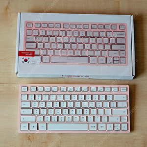 체리키보드 kw7100 핑크 블루투스