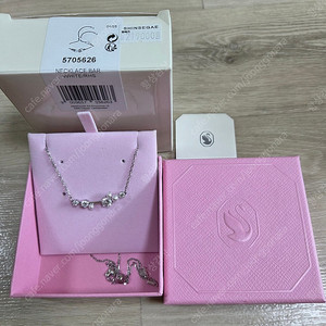 새제품)스와로브스키 진주 멀티 목걸이 정품