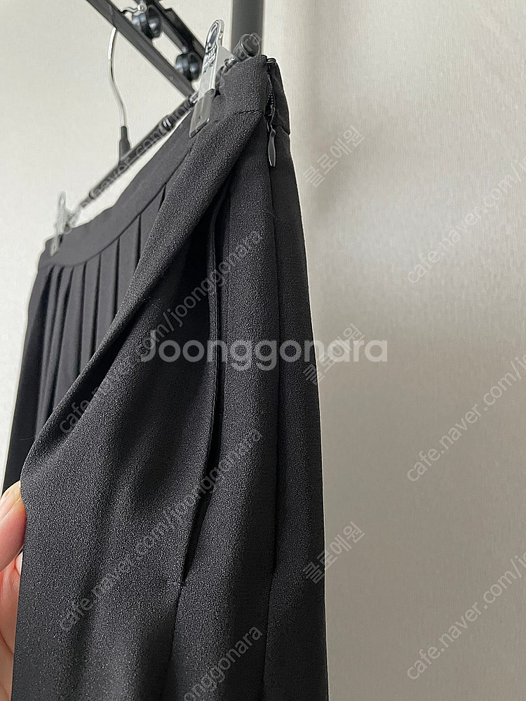 (정품)프라다(Prada) 블랙 플리츠 스커트 사이즈 ...--5