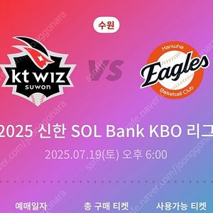 19 일 kt vs 한화 3루응원지정석, 외야자유석