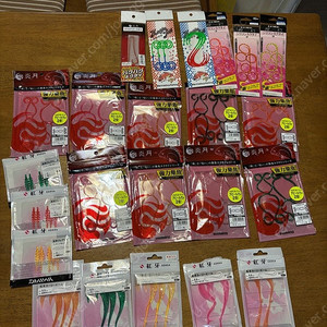 시마노,다이와 참돔 컬리 스커트 미개봉,개봉품 팝니다