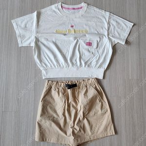 뉴발란스키즈 반팔+치마 바지 세트 160